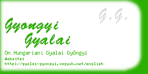gyongyi gyalai business card