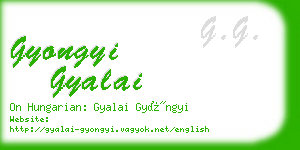 gyongyi gyalai business card